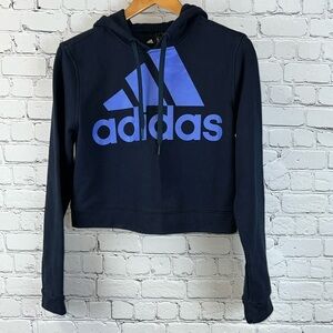 ADIDAS Boxy Cropped Hoodie, Size M